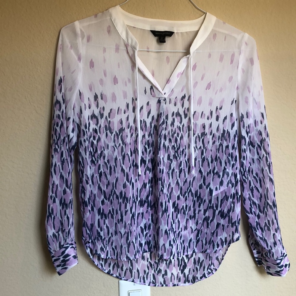 Banana Republic sheer blouse